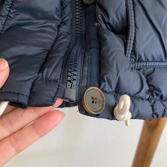 Abercrombie & Fitch Women’s Navy Blue Down Puffer Jacket Size Small Fall - Picture 10 of 11